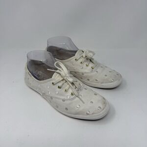 Keds x Kate Spade New York Champion Sneakers Shoes Cream Off-White 6.5 Ivory